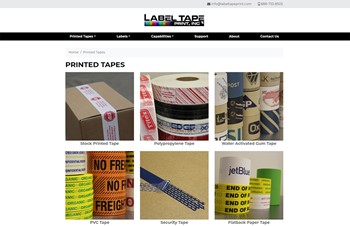 B2B Ecommerce Website by Speartek for Custom Box Labels and Stickers